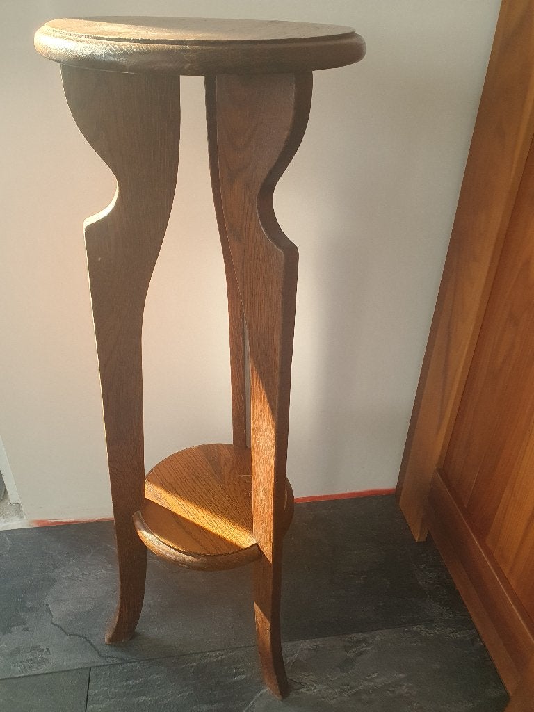 eiken plantentafel ca 100 jaar oud, Ophalen of Verzenden, Zo goed als nieuw