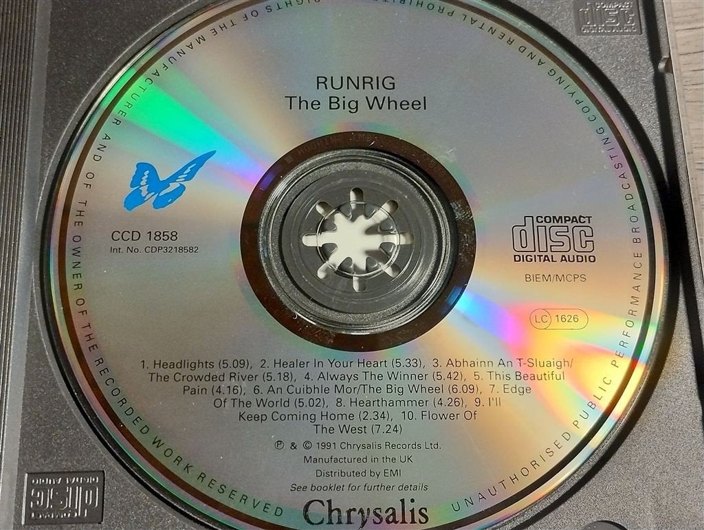 Runrig - The Big Wheel, Ophalen of Verzenden, Zo goed als nieuw, Folk