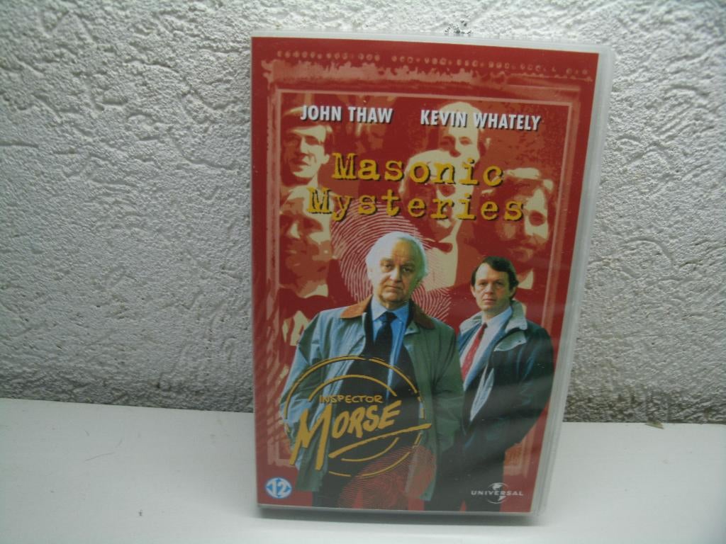 vhs 84b insp. morse masonic mysteries, Alle leeftijden, Ophalen of Verzenden, Zo goed als nieuw, Actie en Avontuur
