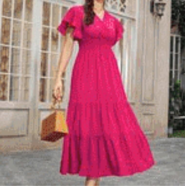 Mooie lange roze gypsy jurk!! (NIEUW!!), Kleding | Dames, Maat 38/40 (M), Nieuw, Ophalen of Verzenden, Roze