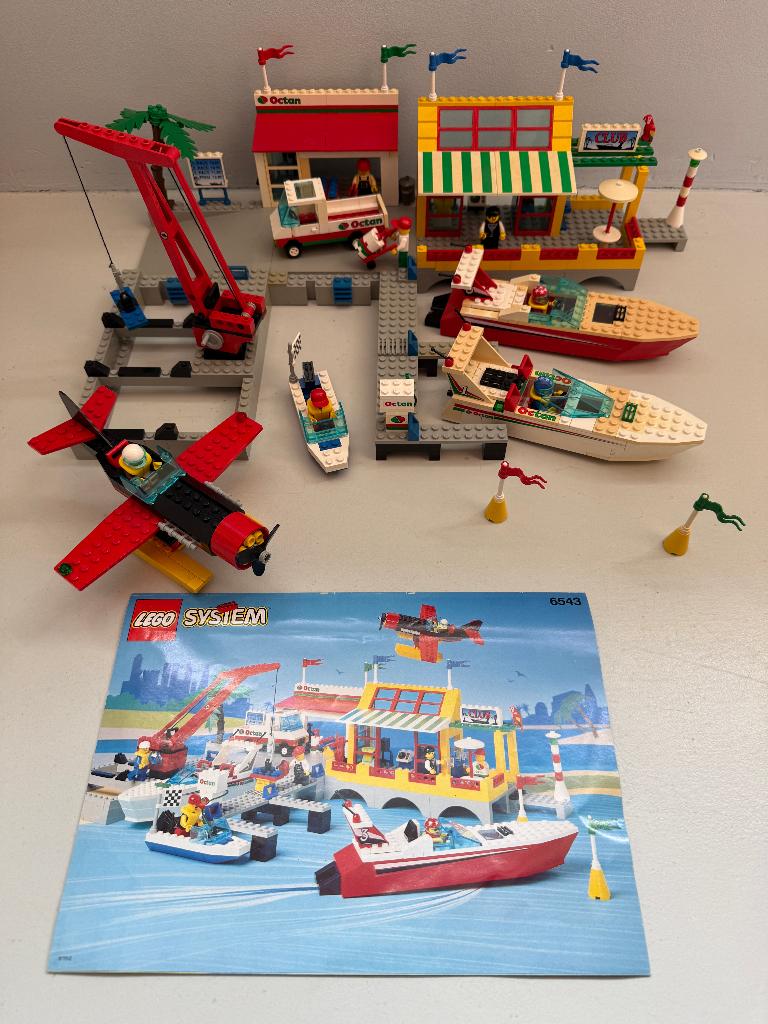 Jaren ‘90 LEGO Marina set 'Sail 'n Fly' - 6543 (1994), Compleet, Gebruikt, Lego, Ophalen of Verzenden
