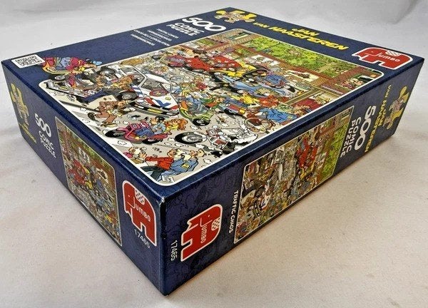 Jan van Haasteren Puzzel 500 st. Verkeerschaos compleet, Hobby en Vrije tijd, Denksport en Puzzels, Verzenden, 500 t/m 1500 stukjes