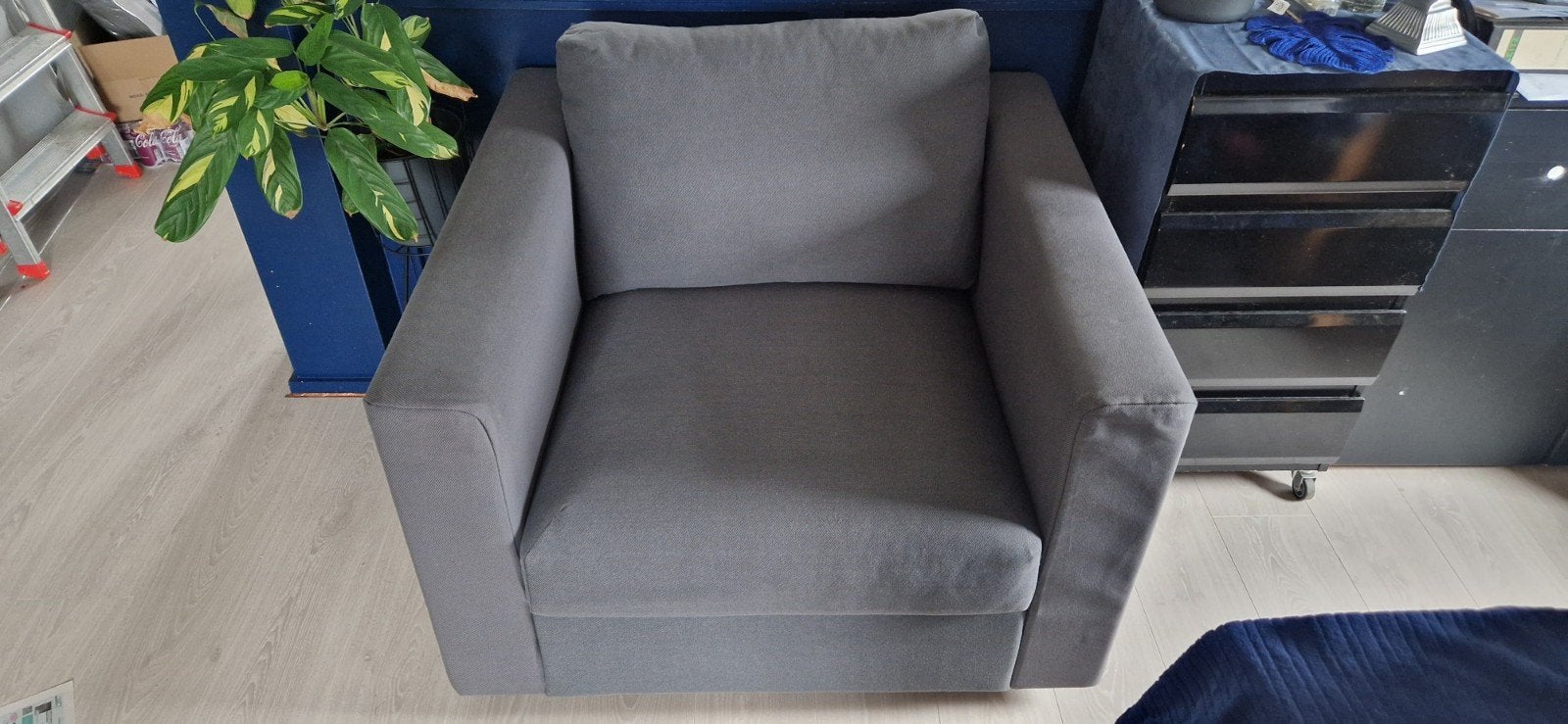 Ikea Vimle zetel Hallarp grijs, Huis en Inrichting, Ophalen, Zo goed als nieuw, Eén, Modern