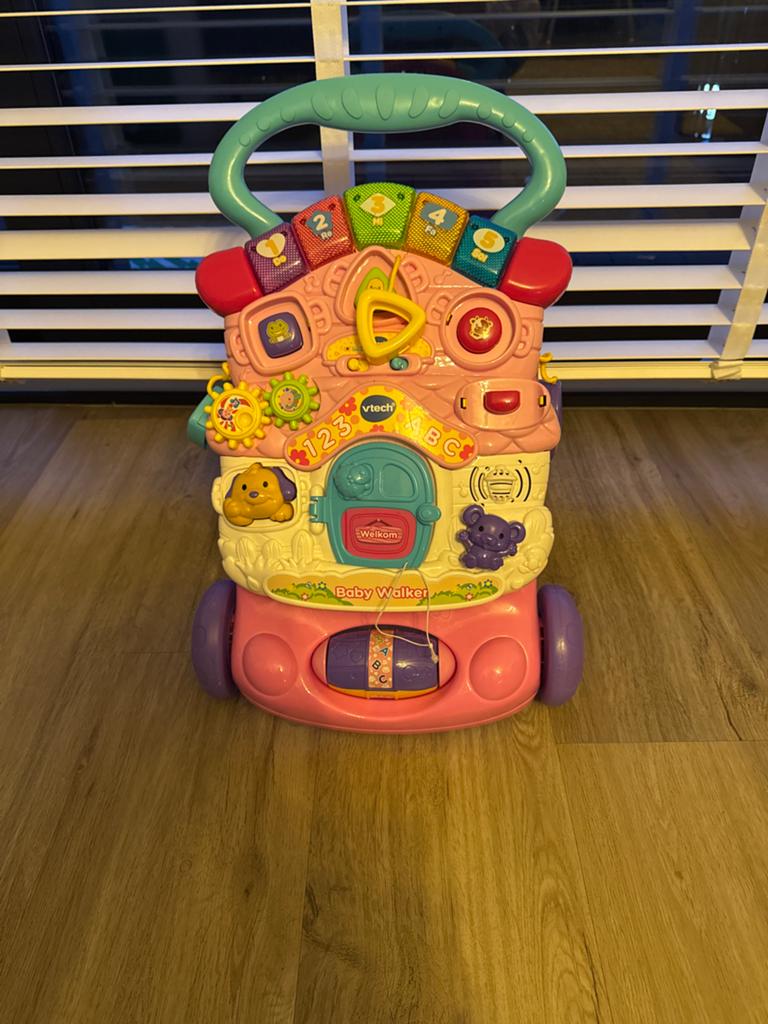 VTech Baby Walker Loopwagen Roze - Loopwagen met Activiteite, Ophalen, Gebruikt, Overige typen, Met licht
