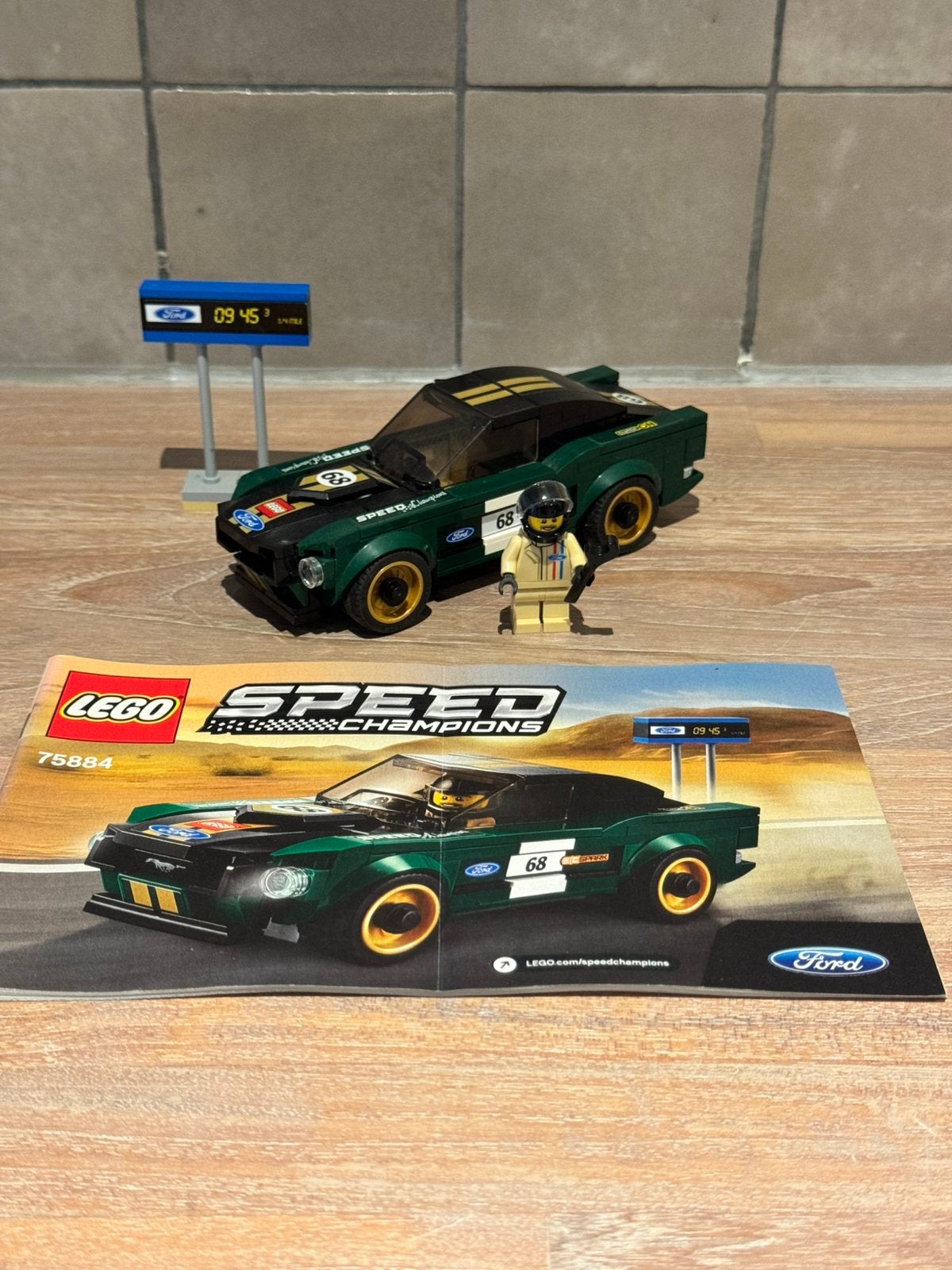 Lego Speed Champions 1968 Ford Mustang Fastback (75884), Kinderen en Baby's, Speelgoed | Duplo en Lego, Lego, Complete set, Speed Champions