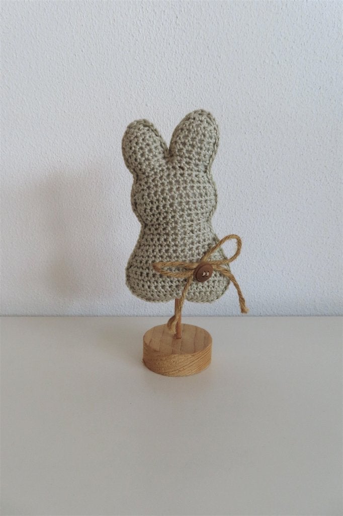 Konijn op stok lichtbruin (3307), Ophalen of Verzenden, Nieuw, Kraamcadeau