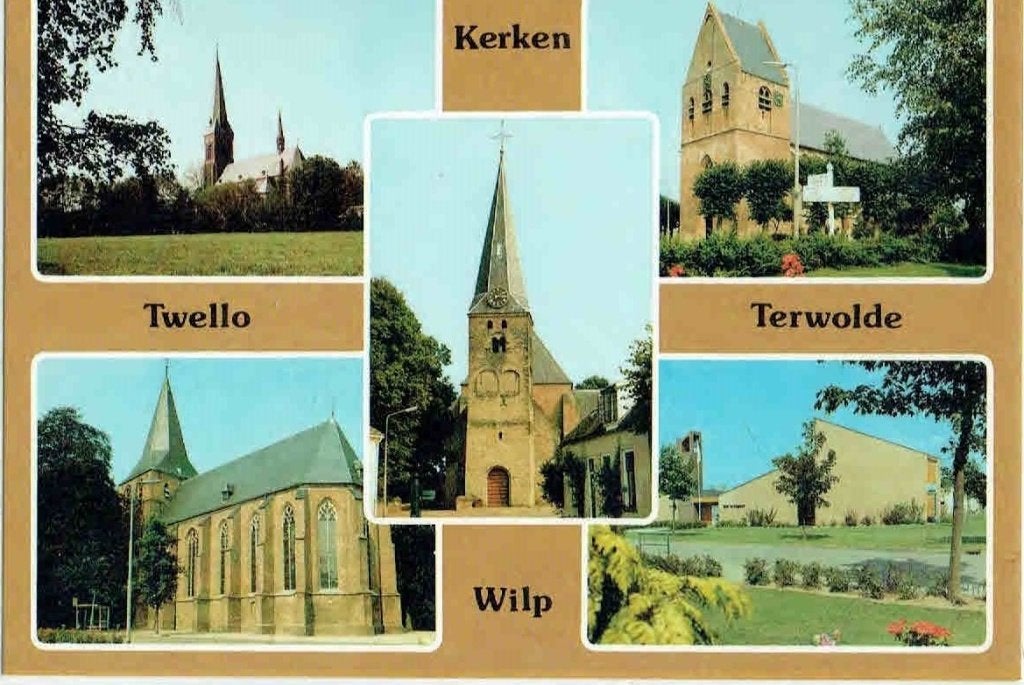 Twello Terwolde Wilp Kerken, Verzenden, 1960 tot 1980, Ongelopen, Gebouw