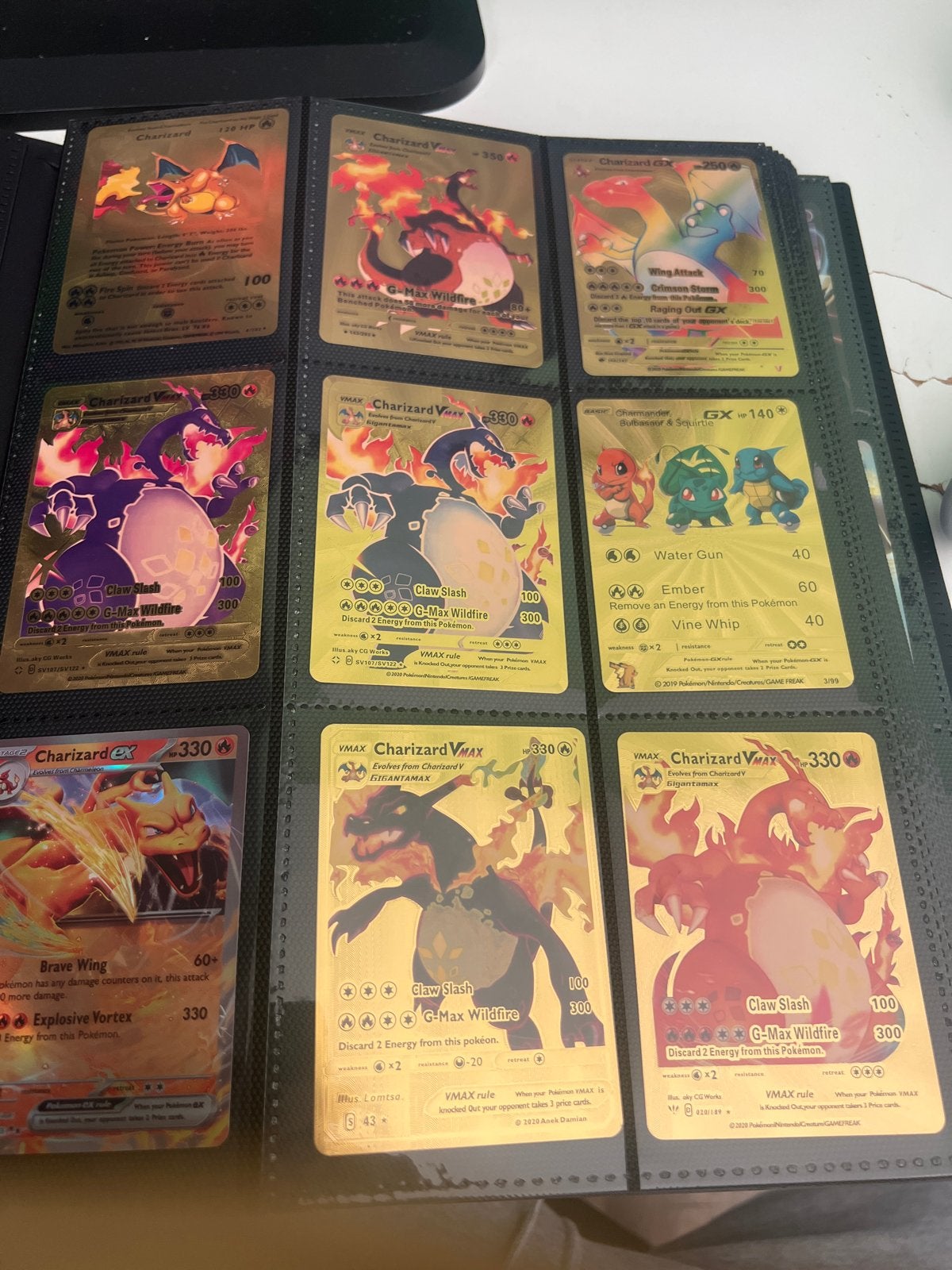 Zeldzame Pokémon kaarten - Map vol + extra stapel, Ophalen of Verzenden, Gebruikt, Meerdere kaarten, Foil