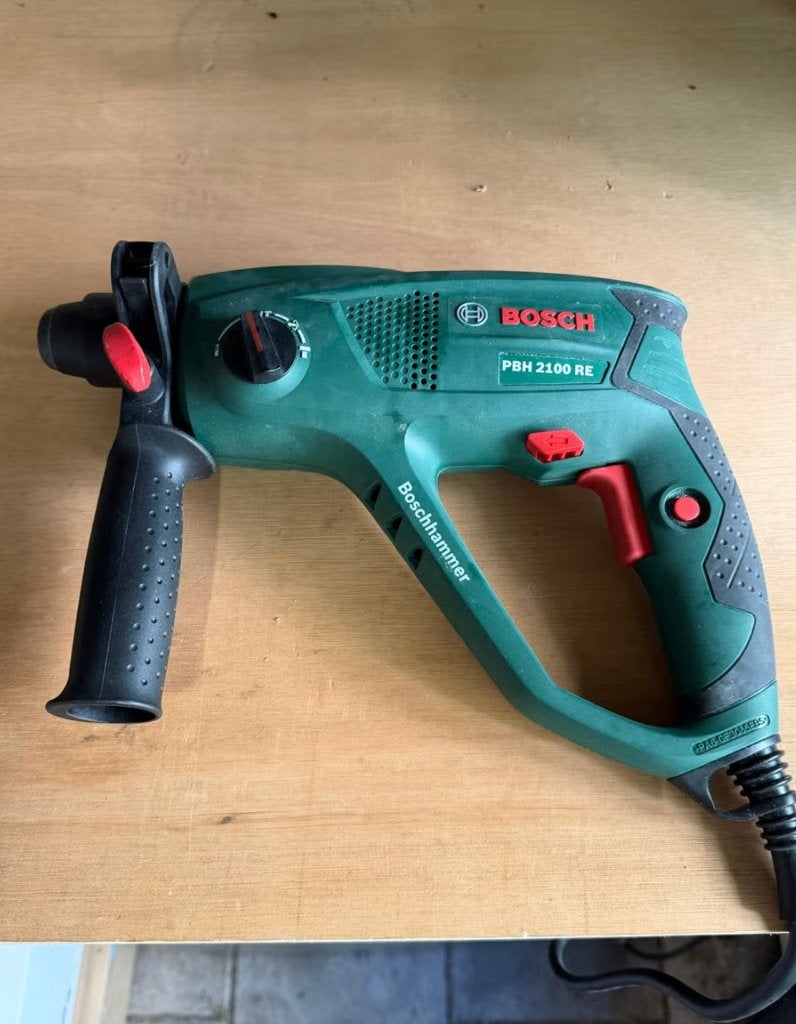 Bosch PBH 2100 RE Boorhamer met borenset, Ophalen, Gebruikt, 400 tot 600 watt, Boor- en/of Breekhamer