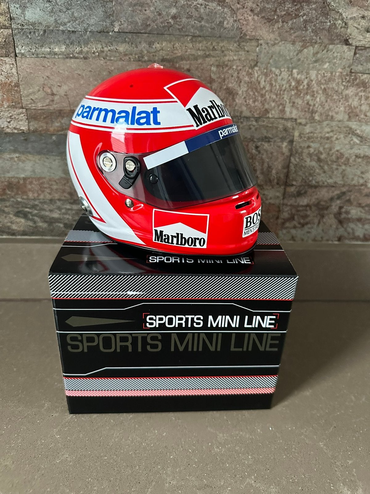 Niki Lauda 2016 Legends Parade 1:2 Helm, Ophalen of Verzenden, Zo goed als nieuw, Auto's