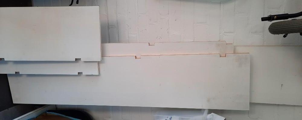 5 Houten wand/ boekenplanken, Huis en Inrichting, Woonaccessoires | Wandplanken en Boekenplanken, Ophalen, Zo goed als nieuw