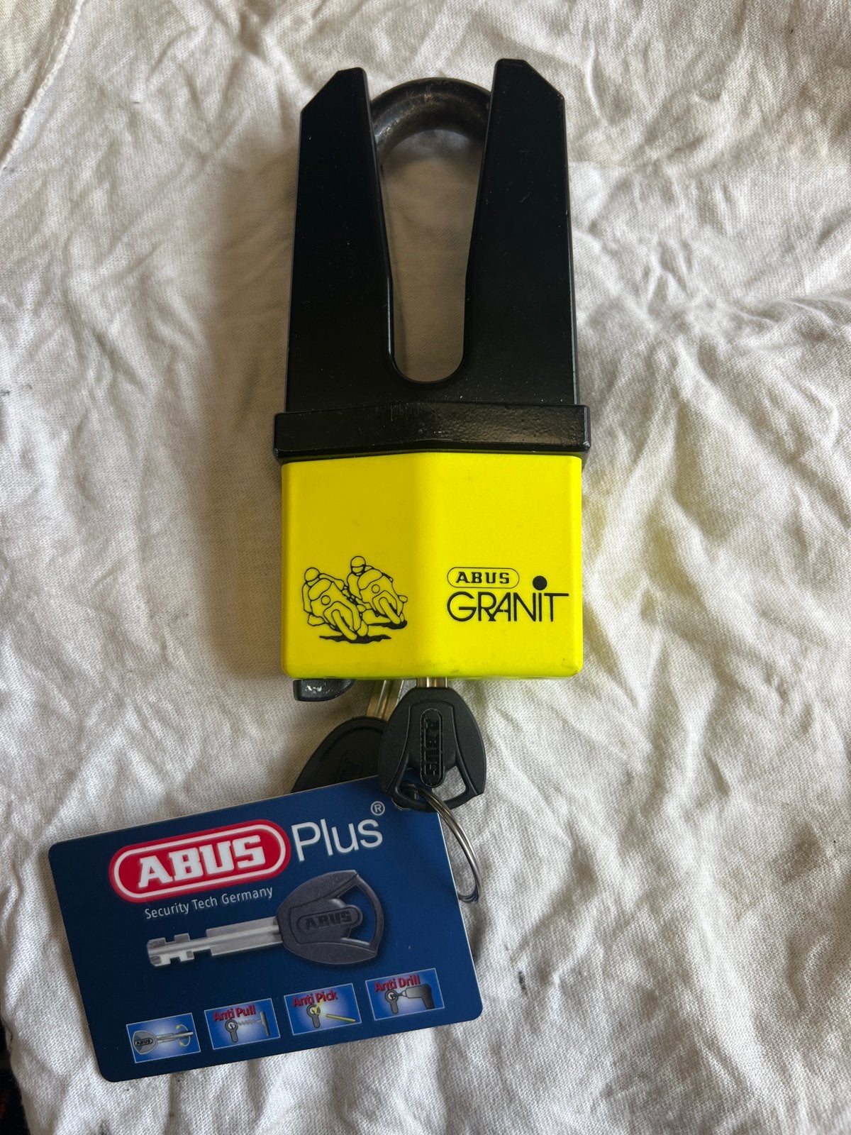 ABUS Granit Beugelslot - Zeer Veilig Fietsslot, Ophalen of Verzenden, Zo goed als nieuw, Beugelslot