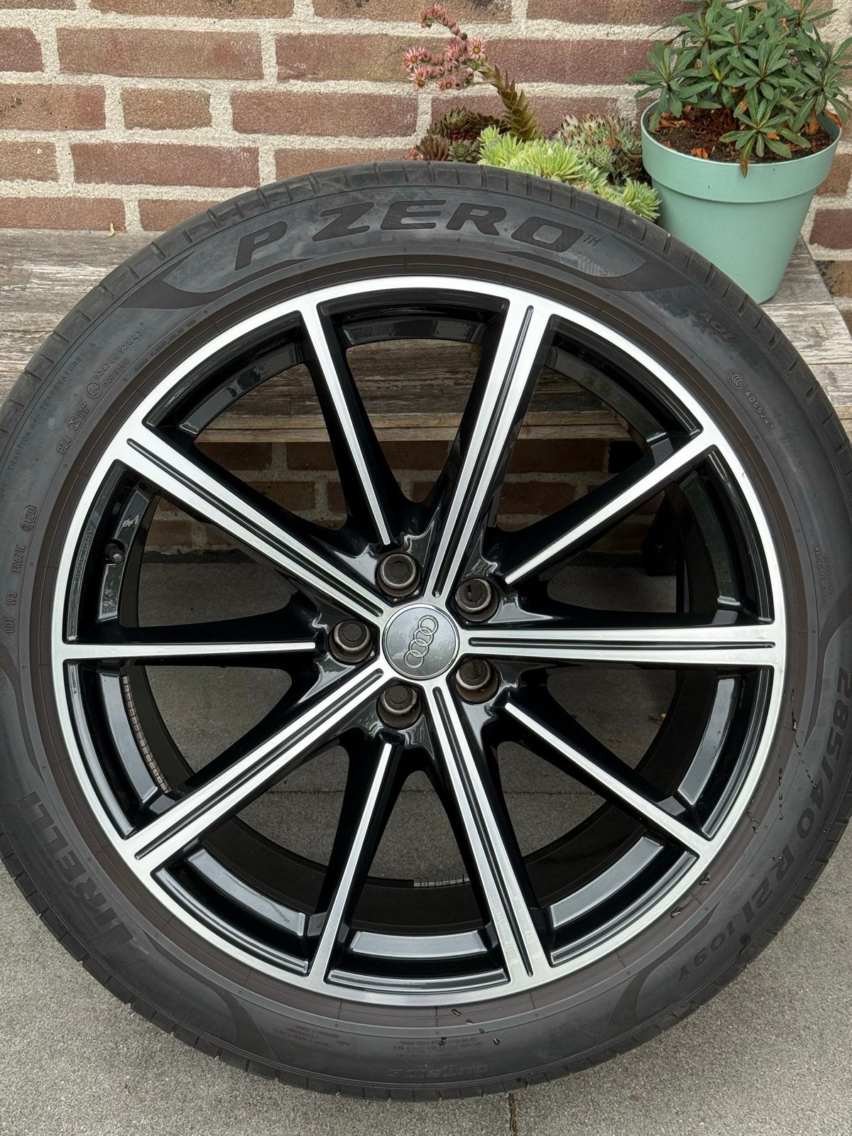 Originele Audi Sport velgen | 21 inch | Q7 Q8 e-tron, Auto-onderdelen, Banden en Velgen, Ophalen, Gebruikt, Velg(en), 285 mm