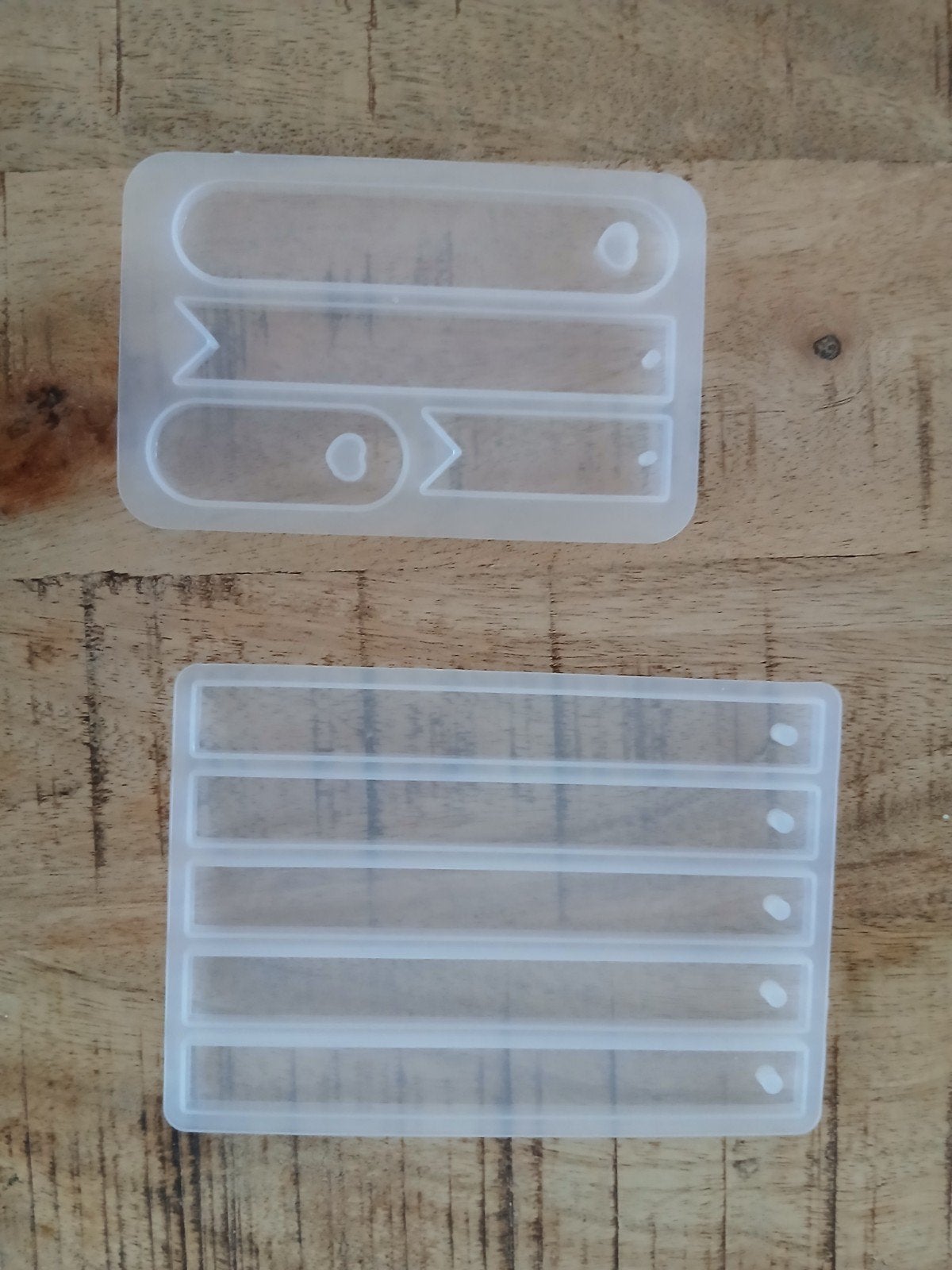2 mallen Boekenleggers epoxy, Verzamelen, Boekenleggers, Ophalen of Verzenden