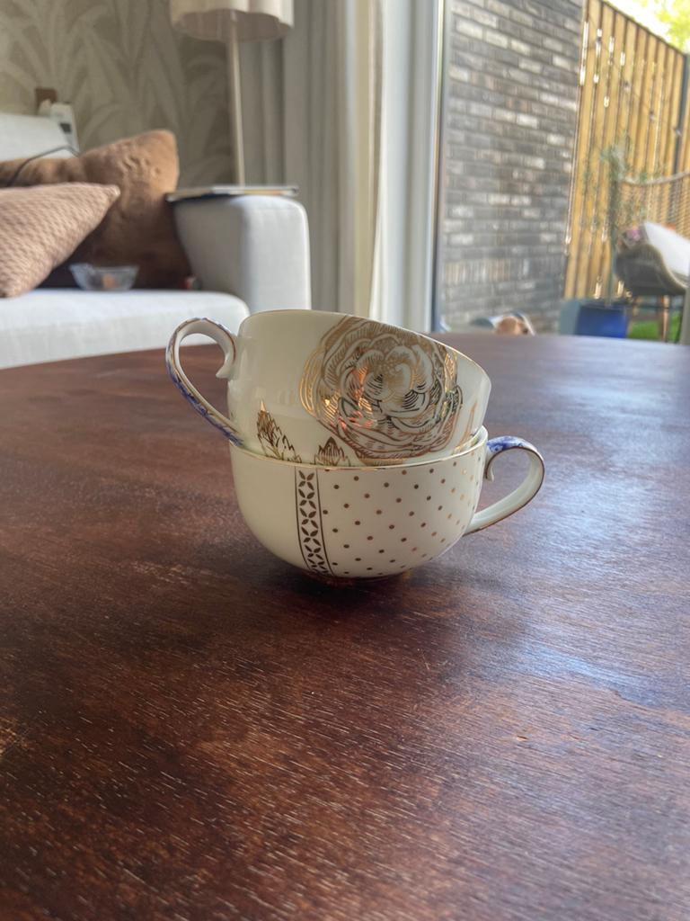 Pip Studio Royal White, Huis en Inrichting, Keuken | Servies, Ophalen, Zo goed als nieuw, Overige stijlen, Kop(pen) en/of Schotel(s)