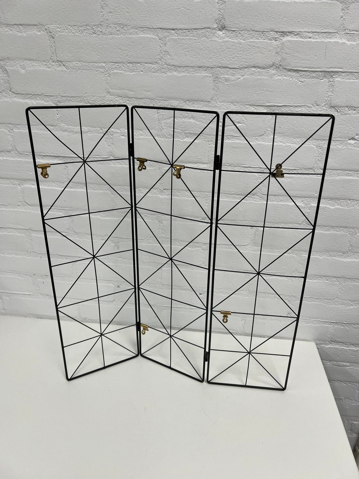 Te Koop : Zwart Foto - Rek Memobord Drieluik Metaal, Ophalen of Verzenden, Gebruikt, Overige typen
