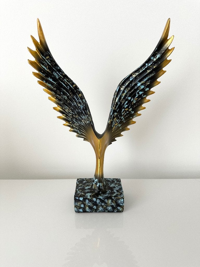 Vogel beeld goud decoratie, Ophalen of Verzenden, Zo goed als nieuw, Dier