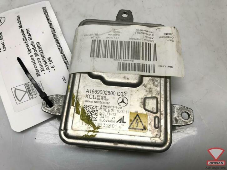 mercedes a b c e s cla xenon module starter a1669002800 2203, Gebruikt, Mercedes-Benz AG, Mercedes-Benz, Ophalen of Verzenden