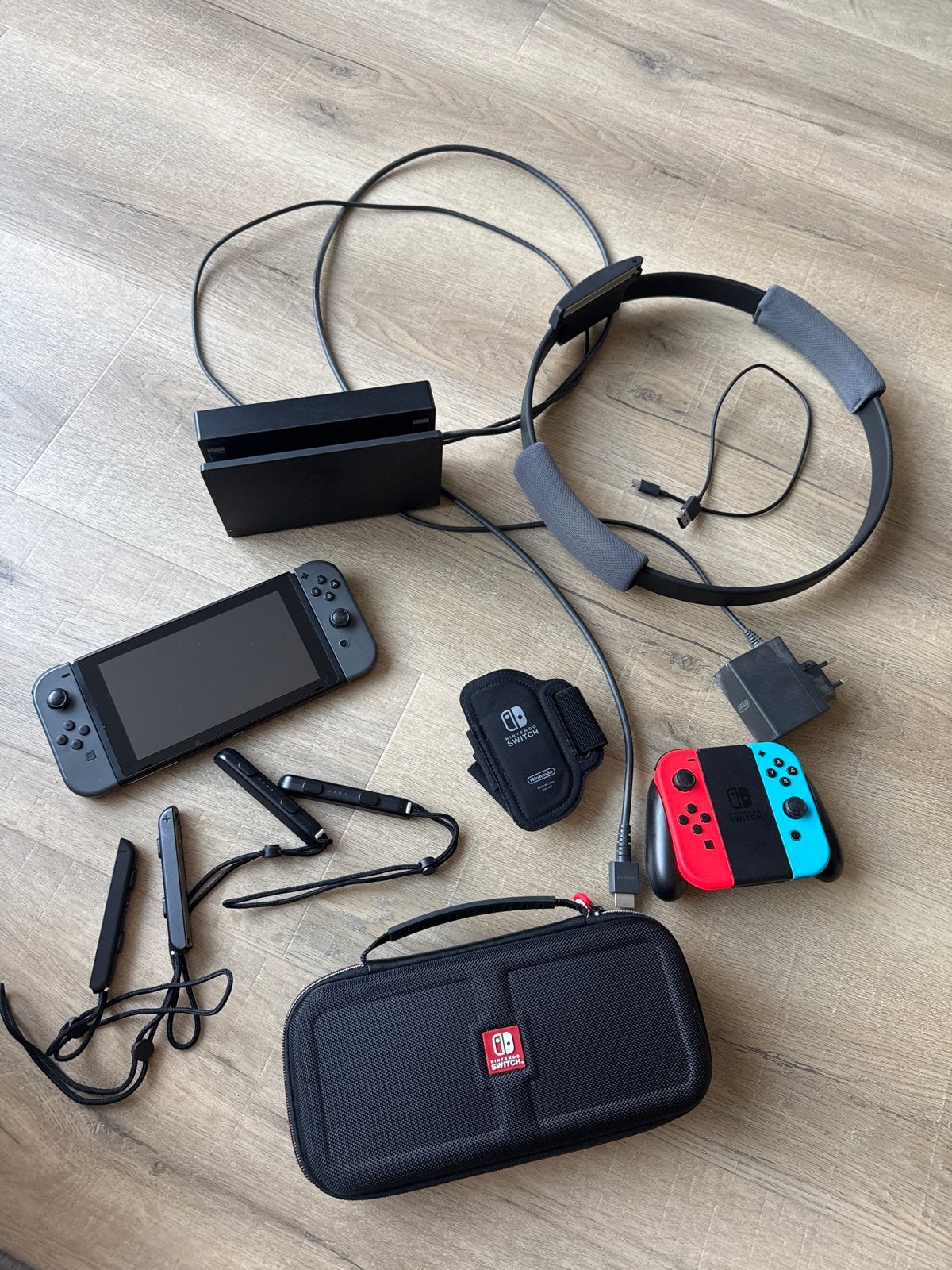 Nintendo Switch V1 met Ring Fit Adventure en accessoires, Spelcomputers en Games, Met games, Ophalen of Verzenden, Zo goed als nieuw