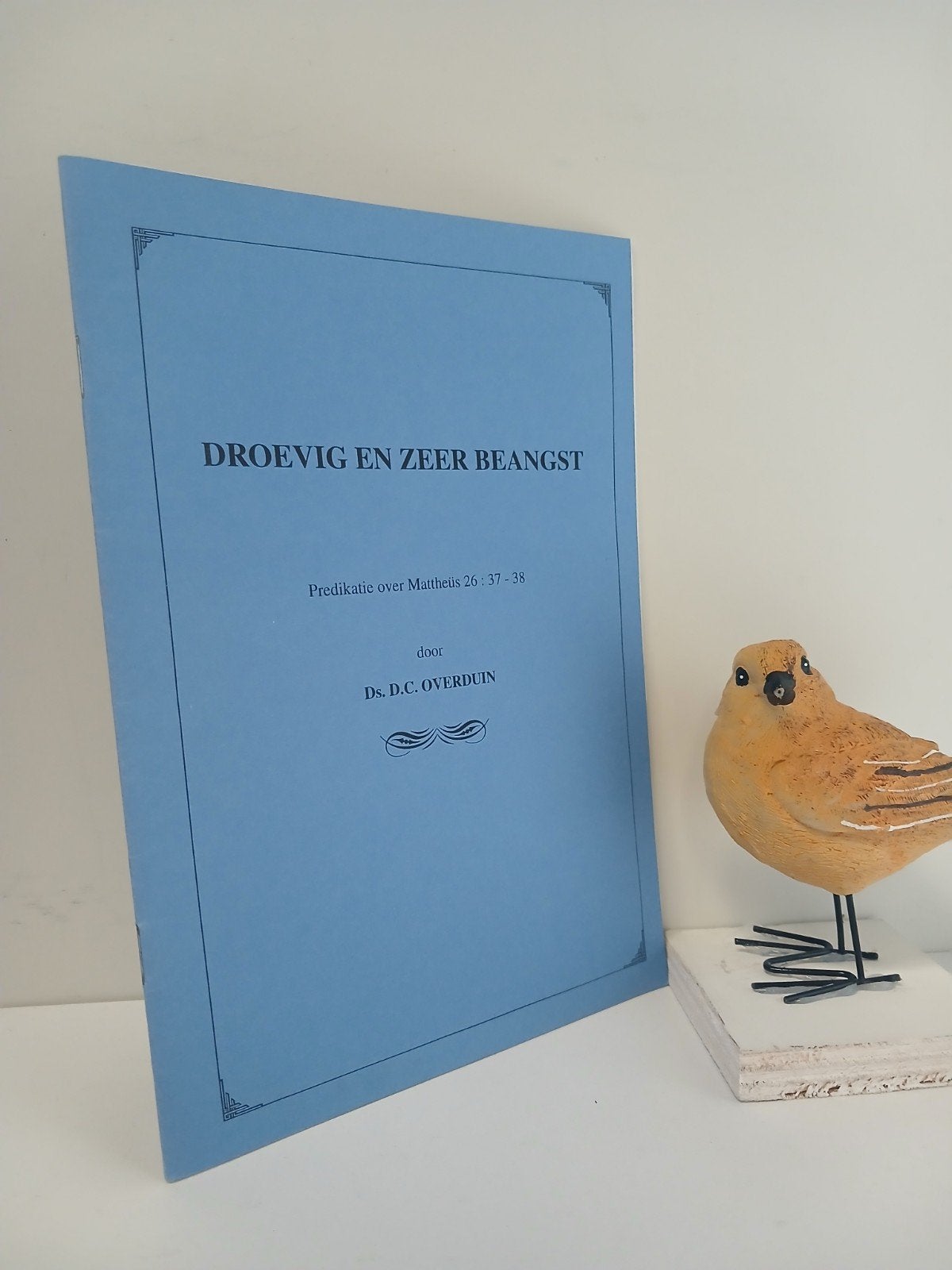 Overduin, Ds. D.C.; Droevig en zeer beangst, Boeken, Ophalen of Verzenden, Gelezen, Christendom | Protestants