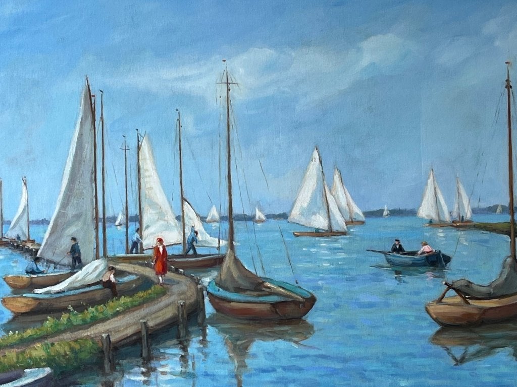 Hans Mijnsbergen, dagje zeilen op het meer, Ophalen
