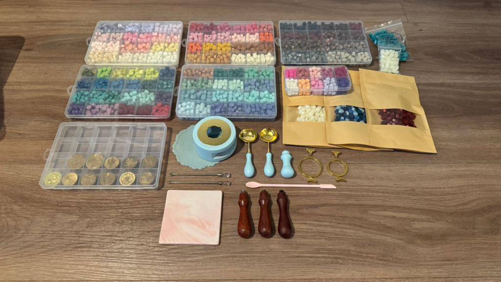Grote set seal wax NIEUW/ZGAN, Overige thema's, Meerkleurig, Ophalen of Verzenden, Zo goed als nieuw