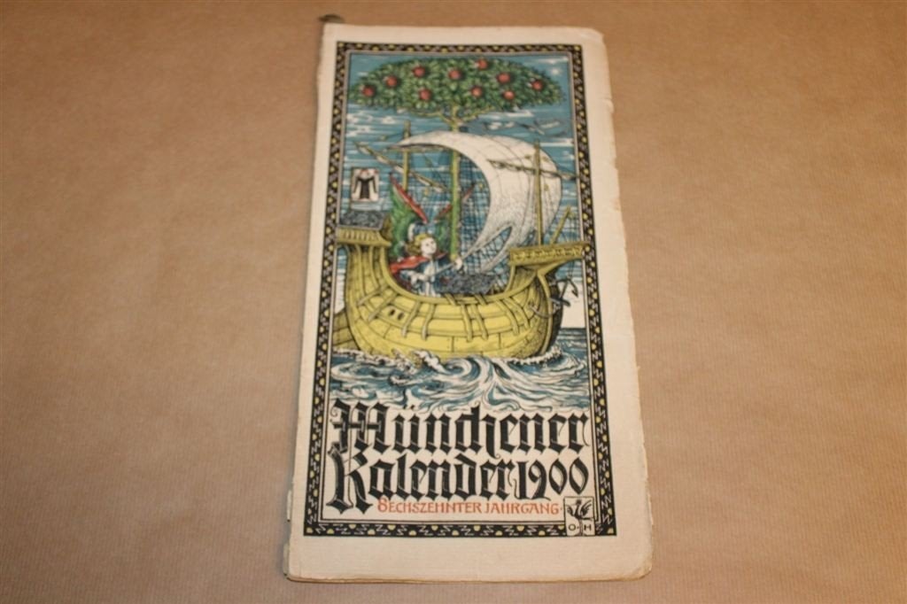 Münchener Kalender 1900 — Heraldische Wapens Otto Hupp, Antiek en Kunst, Antiek | Boeken en Bijbels, Ophalen of Verzenden