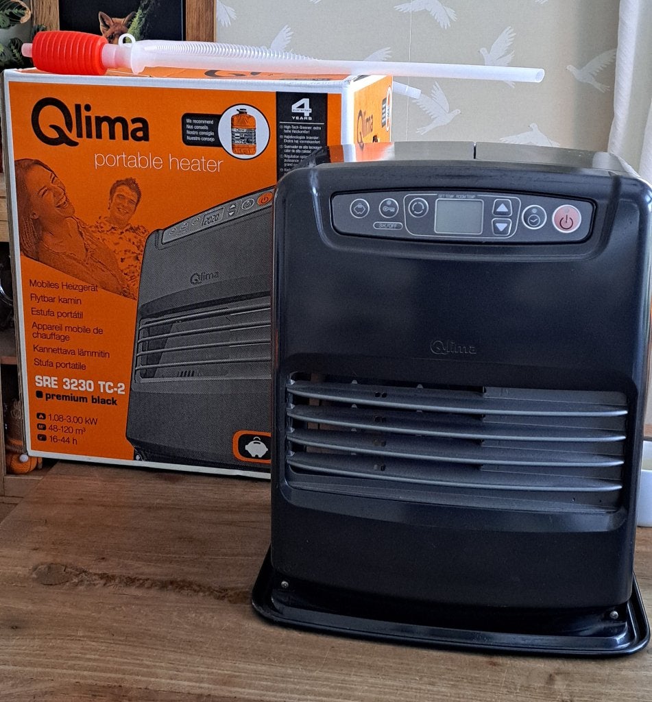Qlima petroleum laser kachel, Huis en Inrichting, Ophalen, Overige brandstoffen, Petroleumkachel, Zo goed als nieuw