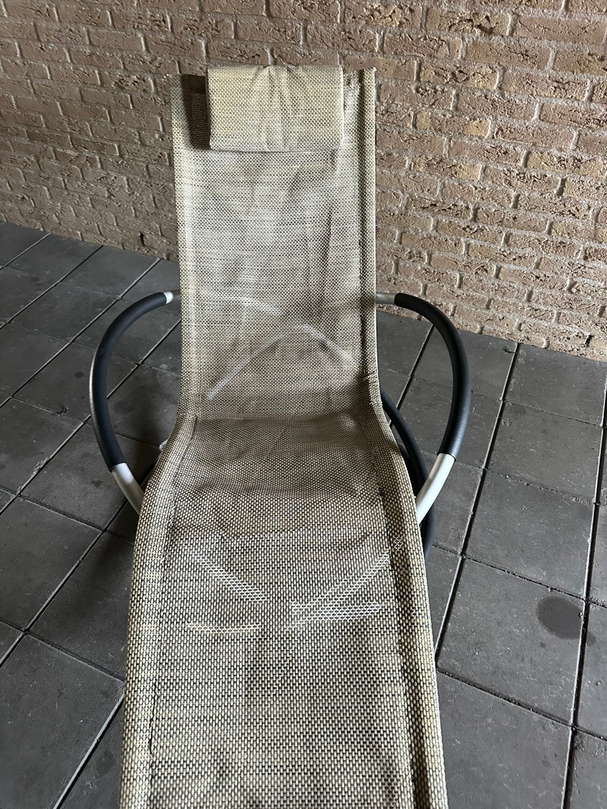Comfortabele ligstoel voor buiten, Ophalen, Gebruikt, Wicker