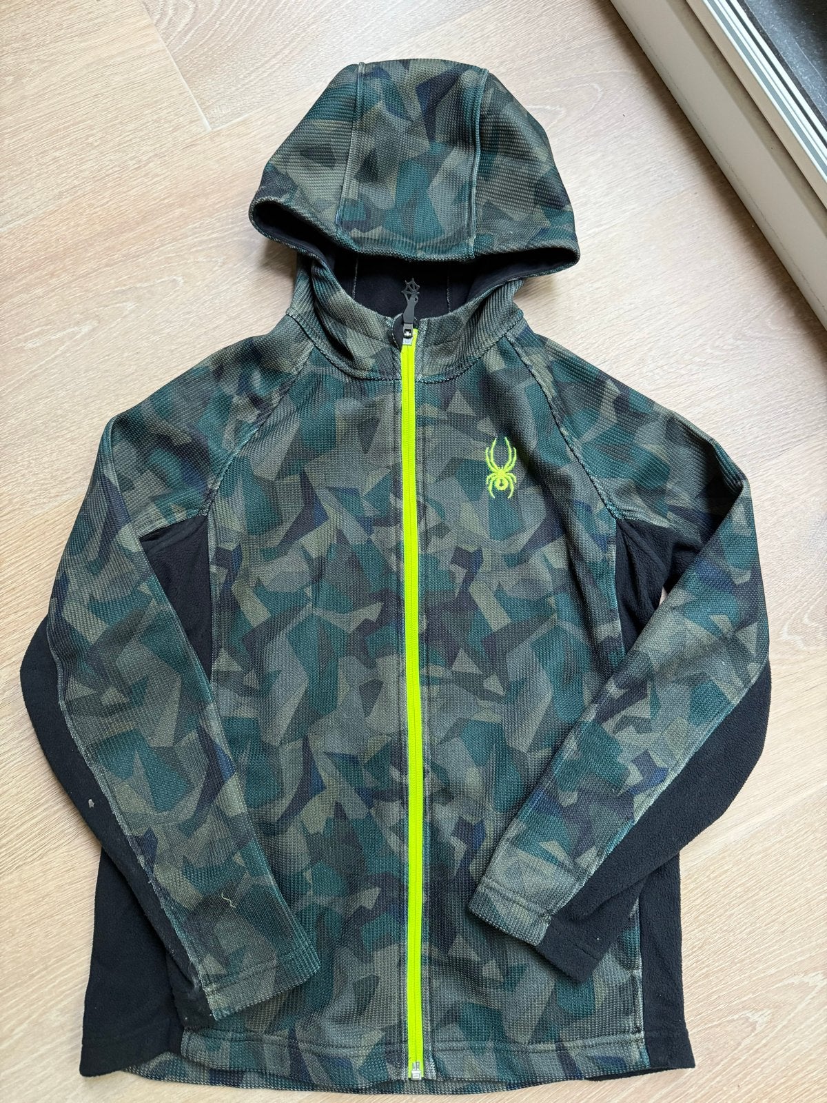 Spyder hoodie camouflage maat M/140, Ophalen of Verzenden, Zo goed als nieuw, Jongen of Meisje, Trui of Vest