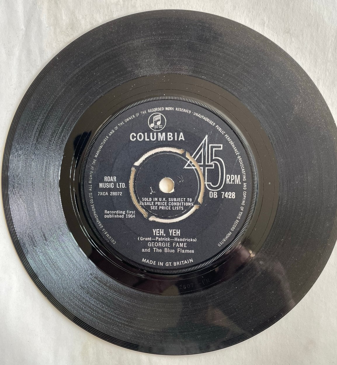 Georgie Fame & The Blue Flames - Yeh, Yeh / Preach and Teach, Ophalen of Verzenden, Gebruikt, Pop