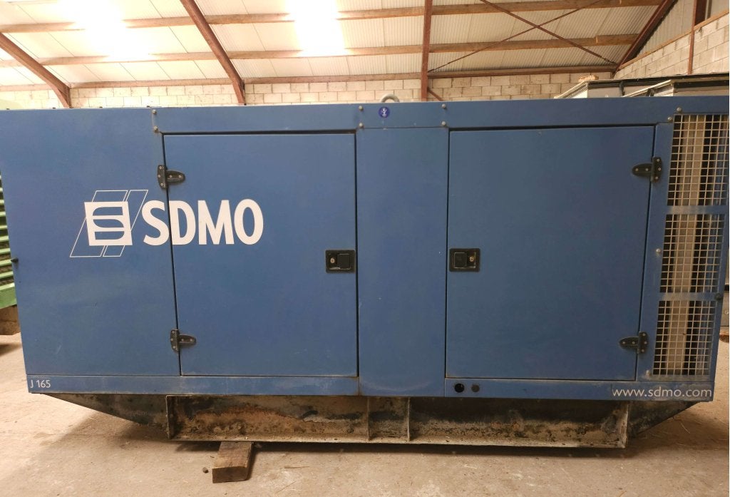 SDMO J165 John Deere aggregaat Leroy Somer 165 kVA generator, Dieselolie, Geluidgedempt, Niet ingevuld, Zo goed als nieuw