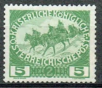 Oostenrijk 1915 Oorlogsfonds Militairen plakker, Verzenden, Postfris, Dier of Natuur
