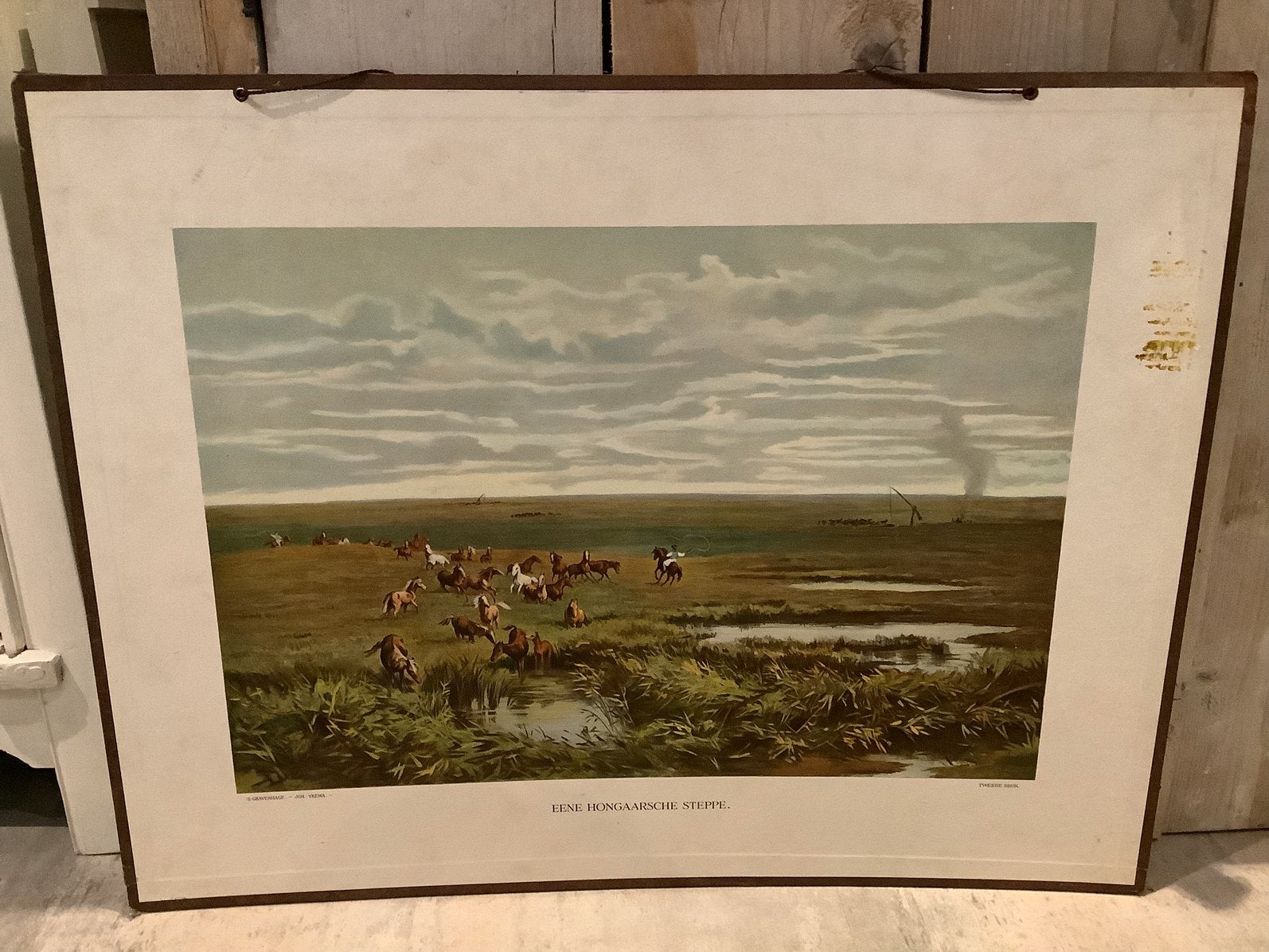 Oude schoolplaat Hongaarse Steppe, Ophalen, Aardrijkskunde