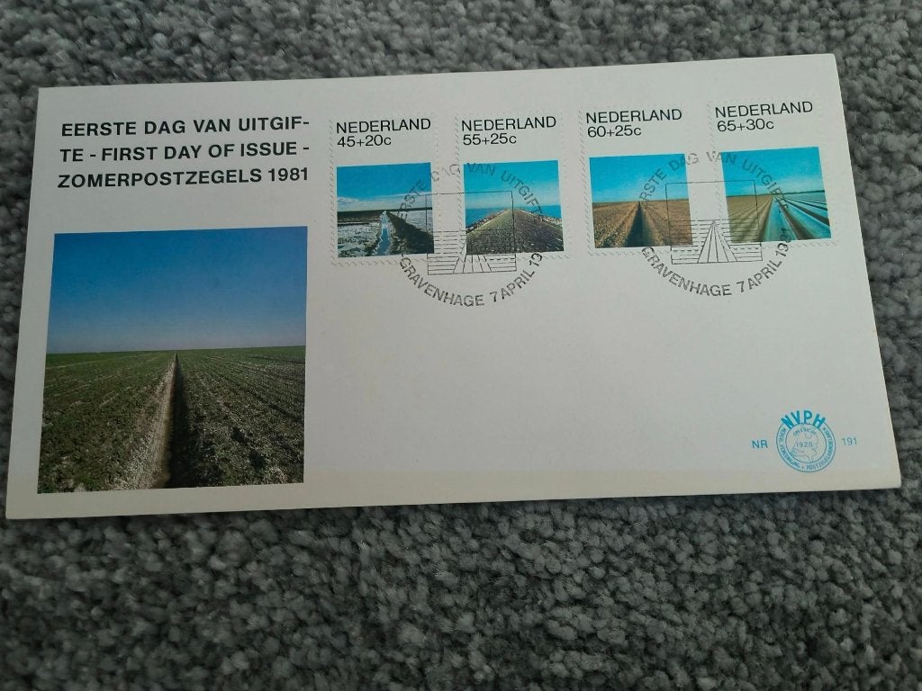 Fdc Zomerzegels 1981 nr.191, Ophalen of Verzenden, Onbeschreven, Nederland