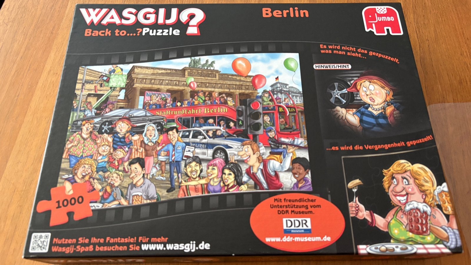 Wasgij Back to Berlin -zeldzaam! 1000st., Ophalen of Verzenden, 500 t/m 1500 stukjes, Gebruikt, Legpuzzel