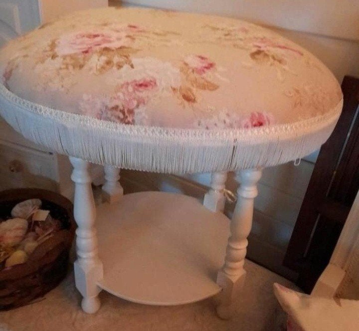 Brocante ronde kruk, Ophalen