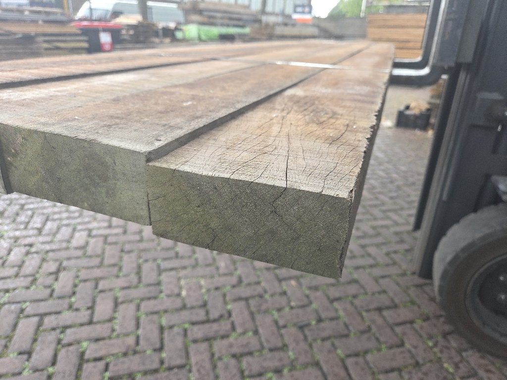 Azobé hardhouten balken 6.0x15.0 cm - nr: HB98, Tuin en Terras, Palen, Balken en Planken, Ophalen, Nieuw, Hardhout, 250 cm of meer