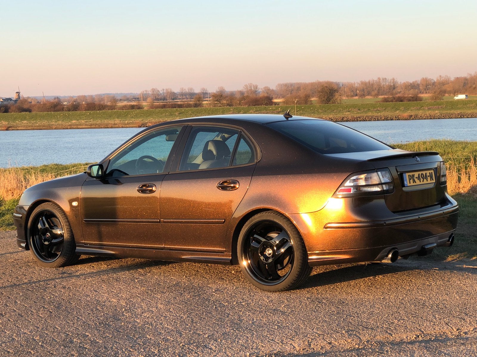 Unieke, zeldzameSaab 9-3 2.8 Turbo V6 Sport Sedan Aero 2007., Auto's, Voorwielaandrijving, Beige, Overige kleuren, Handgeschakeld