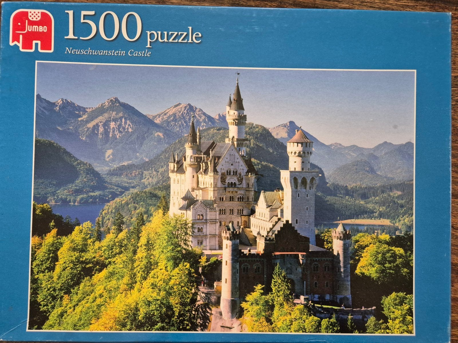 Jumbo puzzel Neuschwanstein 1500 stukjes, Ophalen of Verzenden, 500 t/m 1500 stukjes, Gebruikt, Legpuzzel