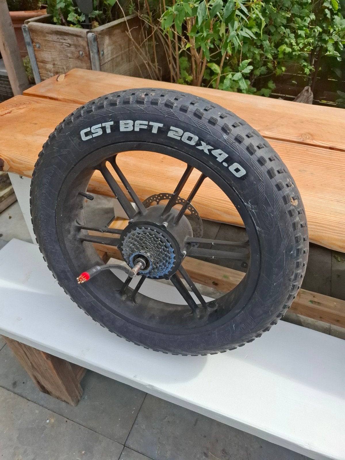 Fatbike motor  achterwiel met Schijfrem V 20, Fietsen en Brommers, Fietsonderdelen, Wiel, CST BFT, Ophalen of Verzenden, Zo goed als nieuw