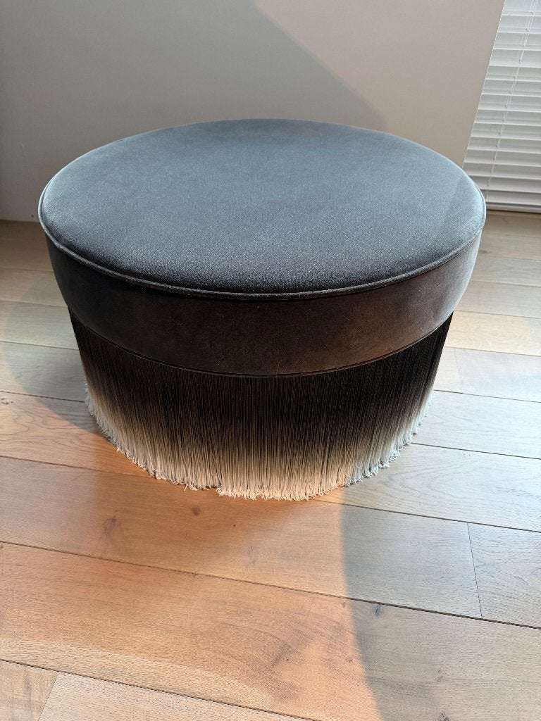 Poef Amami van Moooi, Ophalen, Hout, Rond, 75 tot 100 cm