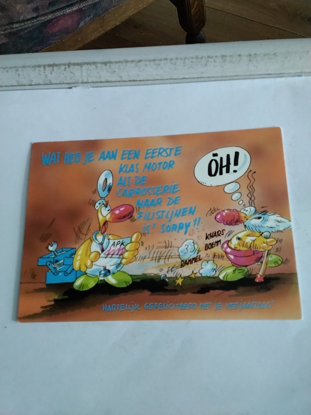 Grappige Verjaardagskaart - Wat doe je aan een motor?, Ophalen of Verzenden