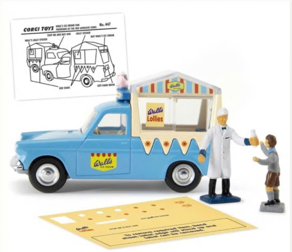 Ford Thames Wall's Ice Van & 2 figuren 1/46 CORGI NEW R. 447, Verzenden, Nieuw, Auto, Corgi