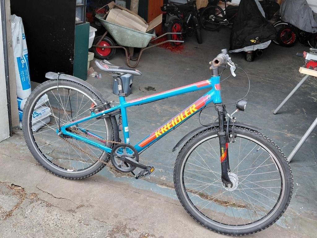 Leuke kinder mountainbike - opknapper, Terugtraprem, Gebruikt, Heren, 45 tot 49 cm