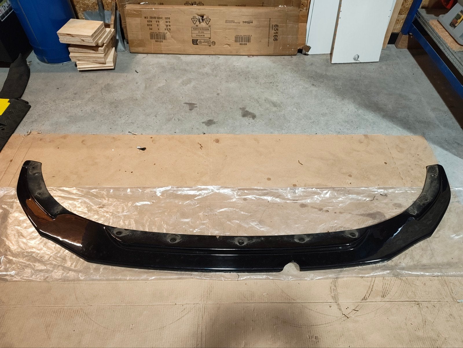 Voorbumper splitter/skirt VW Transporter/Kombi T5/T6, Auto-onderdelen, Ophalen, Gebruikt, Bumper, Volkswagen