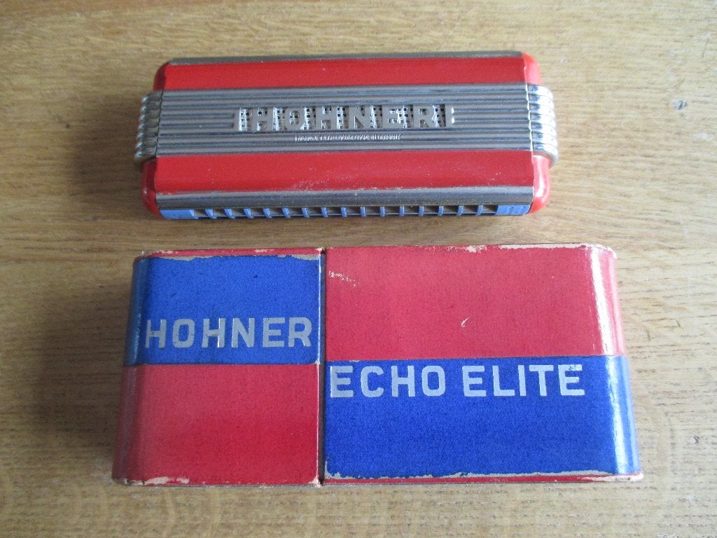 Mondharmonica Hohner Echo Lite, Muziek en Instrumenten, Ophalen of Verzenden, Gebruikt, D-mondharmonica, Met koffer of doosje