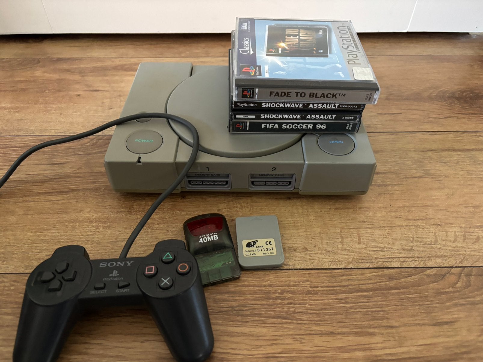 Playstation 1 met spellen, Ophalen of Verzenden, Gebruikt, Met 1 controller, Met games