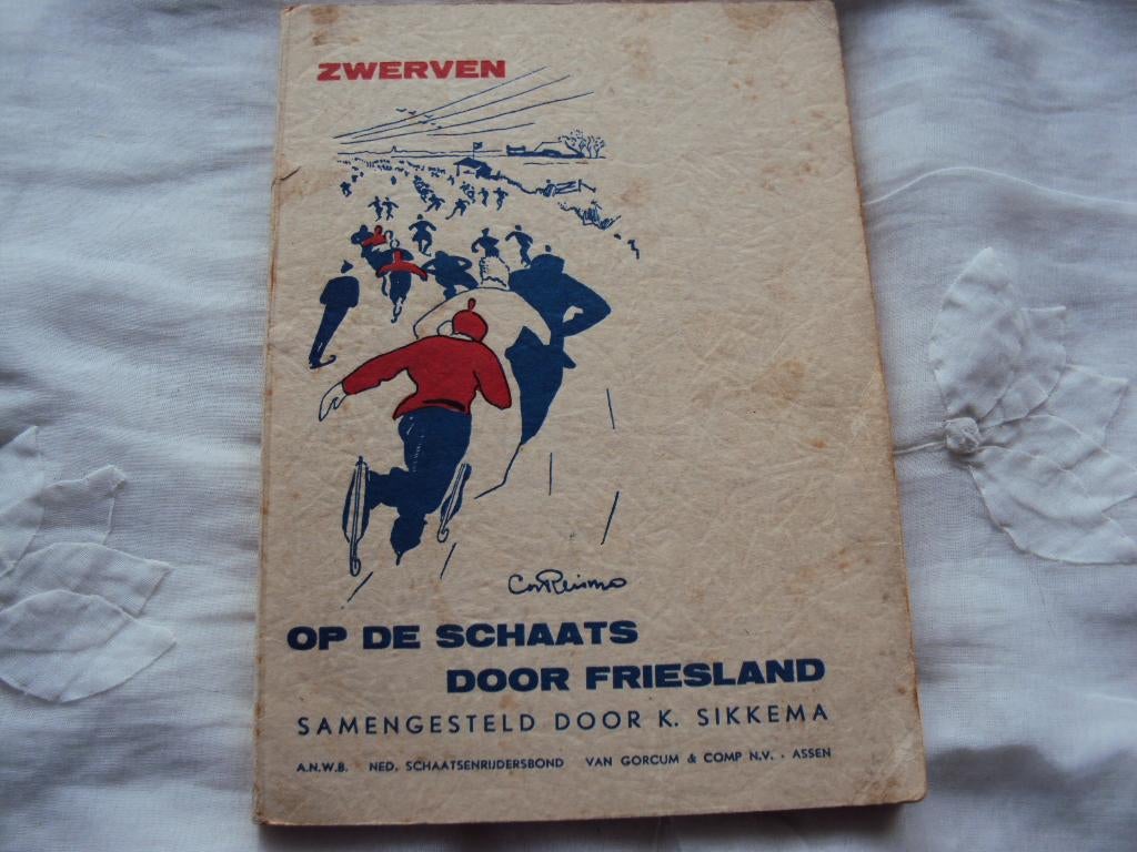 Zwerven...op de schaats door Friesland, Boeken, Gelezen, Wintersport, Ophalen of Verzenden, K. Sikkema