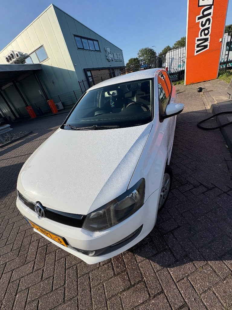Volkswagen Polo 1.2 TDI 75PK 5D Bluemotion 2010 Wit, Auto's, Voorwielaandrijving, Stof, 74 pk, Zwart